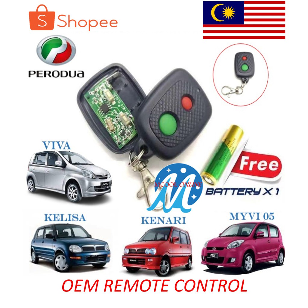 Perodua Remote Control Duplicator Myvi Old Kelisa Kenari Viva850 Kancil