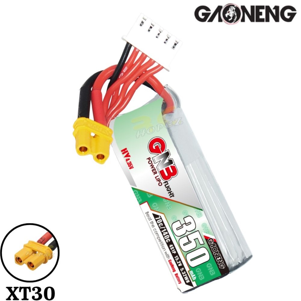 GNB 450MAH 2S 7.6V HV 80C XT30 LiPo Battery Pack - Quad Junkie - View #3