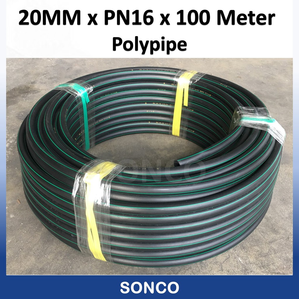 20MM X 100M High Density Polyethylene HDPE Poly Pipe Polypipe PE100 ...