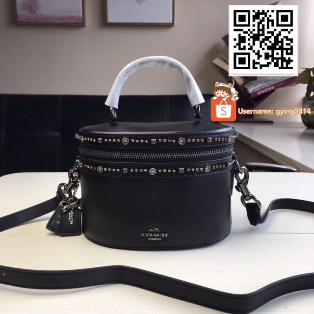 Coach trail bag online black