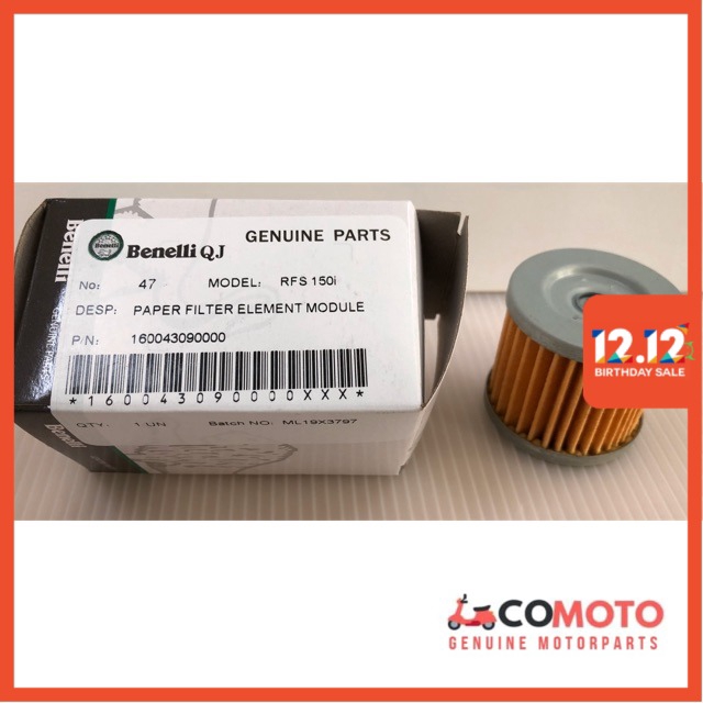 Benelli RFS150 / Keeway RKV200 Oil Filter / Minyak Pelapis 100% ...