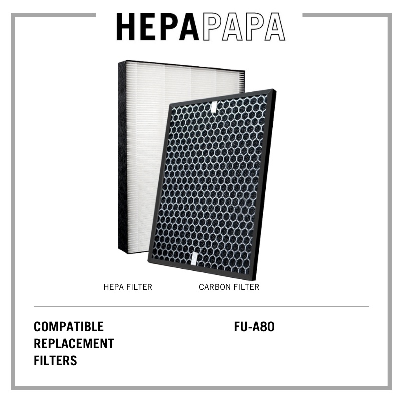 Sharp FU-A80 FU-A80A FU-A80A-W FZ-A80SFE Compatible Hepa Deodorzing ...