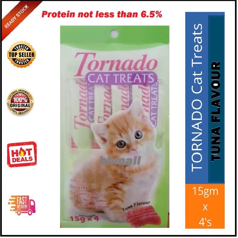 Tornado Cat Treats 15g(4pcs) per Packet | Shopee Malaysia