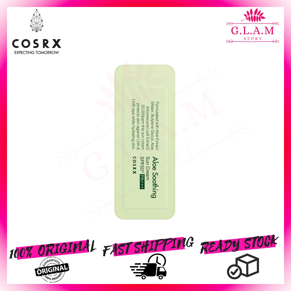 COSRX Aloe Soothing Sun Cream SPF50 PA+++ 50ml [GLAM] | Shopee Malaysia