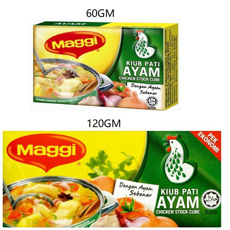 MAGGI Chicken Stock Cube / Kiub Pati Ayam 60g, & 120gm Shopee Malaysia
