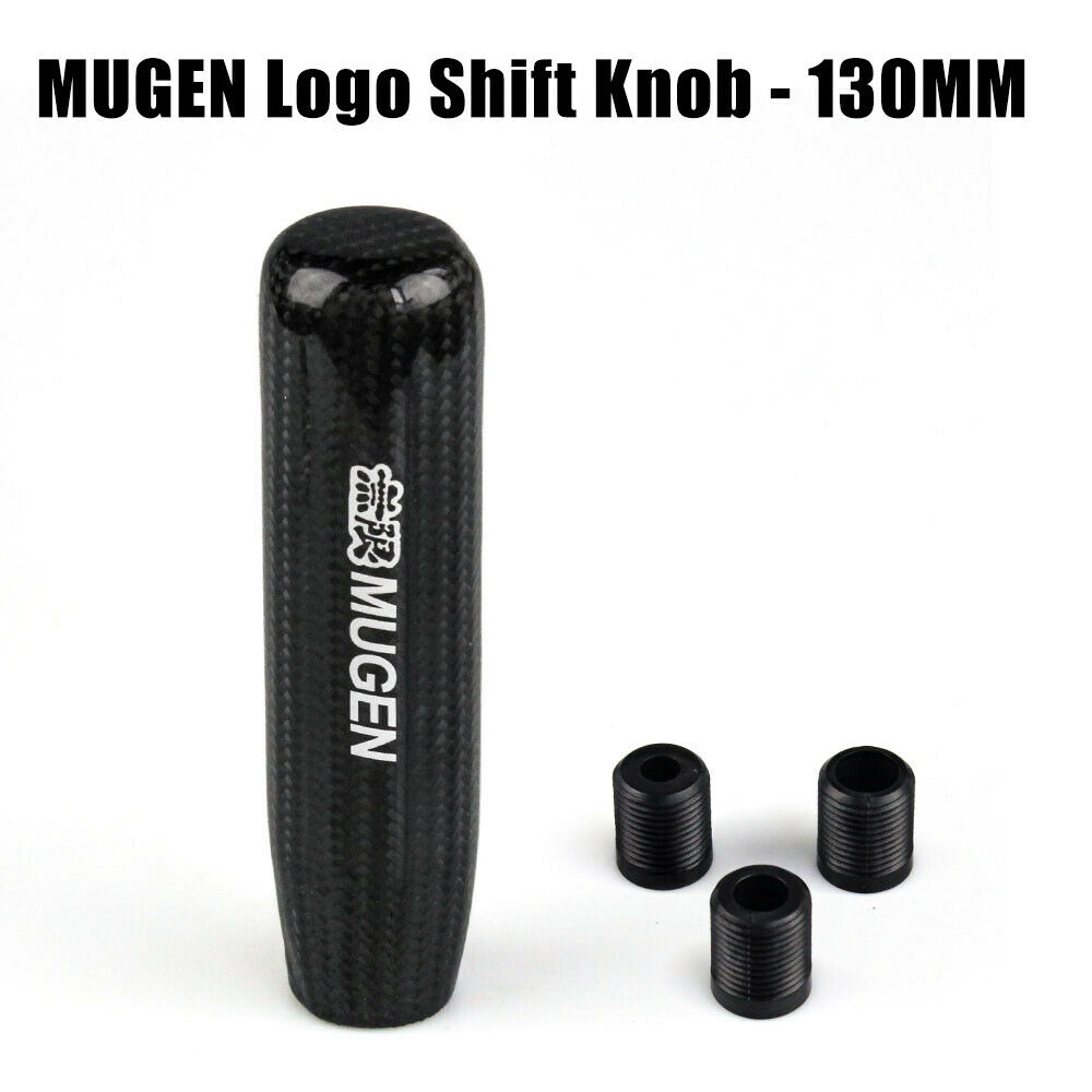 180mm Real Carbon Fiber Shift Knob – Universal Manual Gear Shifter, Black