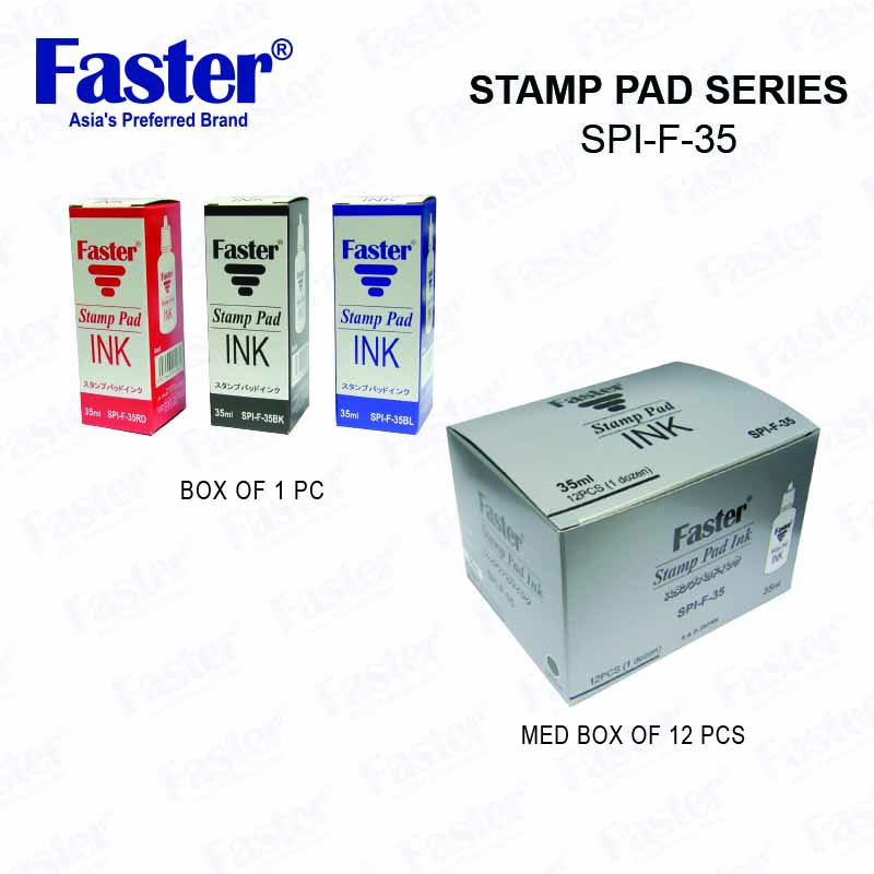 Faster SPI-F-35 Stamp Pad Ink 35ml (1 pc/box) | Shopee Malaysia