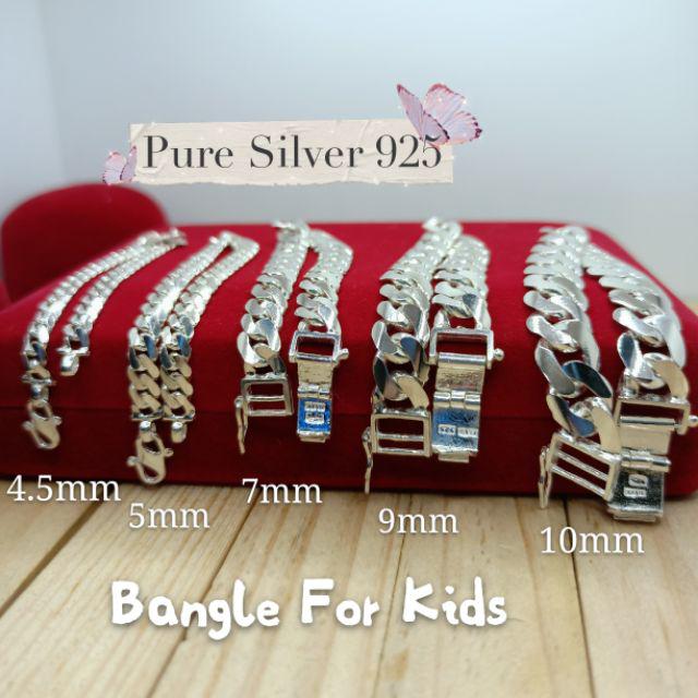 Bangle Baby Silver 925/Gelang Budak Perak 925✨Ready Stock ✨