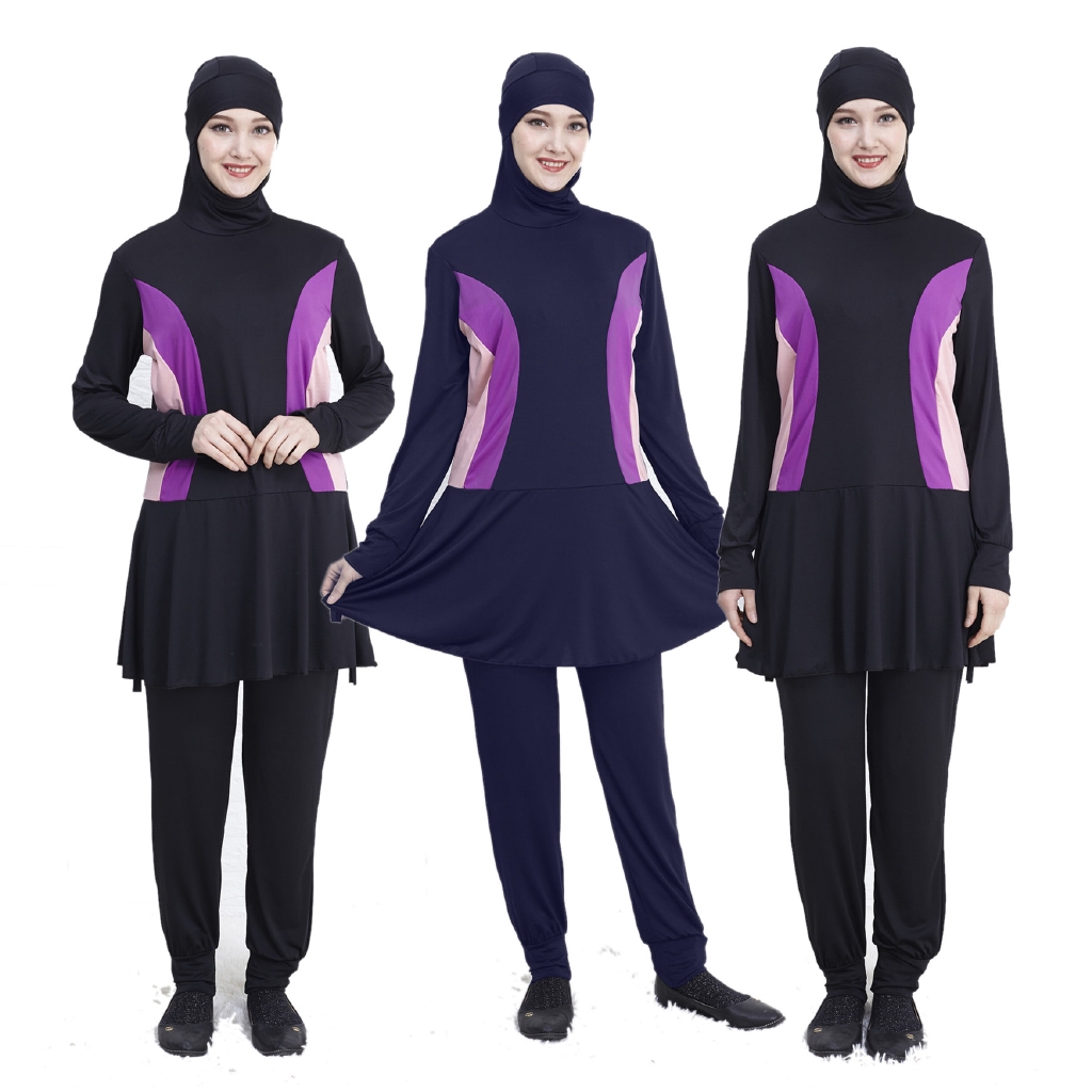 Baju Renang Muslim Lady Swimsuit Women Plus Size Swimming Suit Muslimah