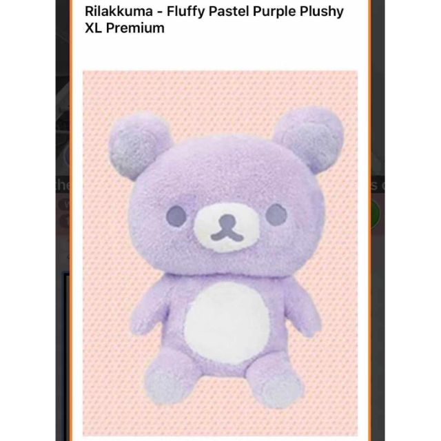 (REAL SHOT) RILAKKUMA PURPLE SPECIOUS EDITION 50CM Shopee Malaysia