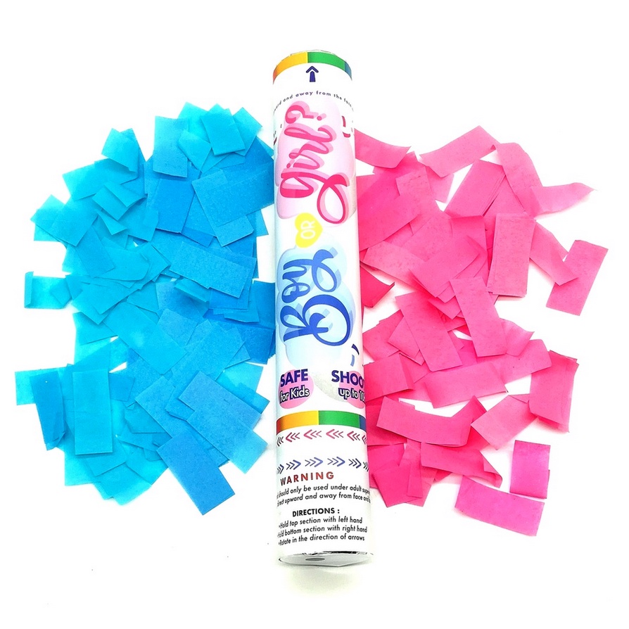 Gender Reveal Party Popper Boy or Girl Party Celebrations Papers ...