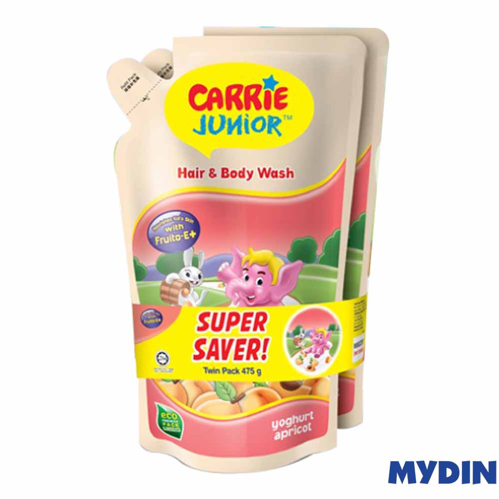 Carrie Junior Yoghurt Hair & Body Wash Refill Twinpack (475ml) - 2 ...