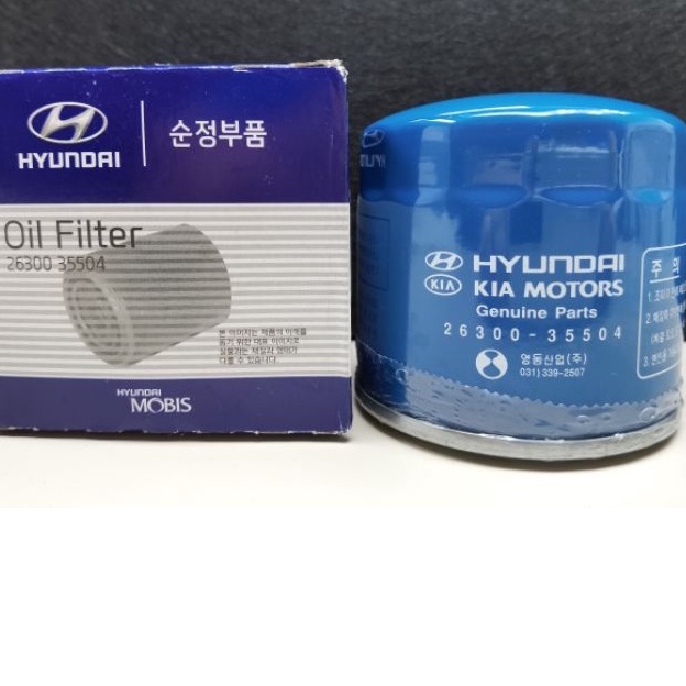 Oil Filter Hyundai Elantra Veloster Sonata Getz SantaFe Tucson | Shopee ...