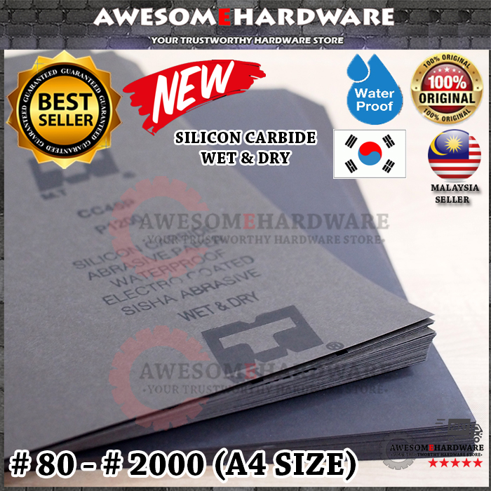 HARFINGTON 30-Pack 600 Grit Sandpaper – 9x11 Inch Waterproof Silicon Carbide Sheets, Wet/Dry, For Wood, Metal, Plastic, Auto Polishing & More