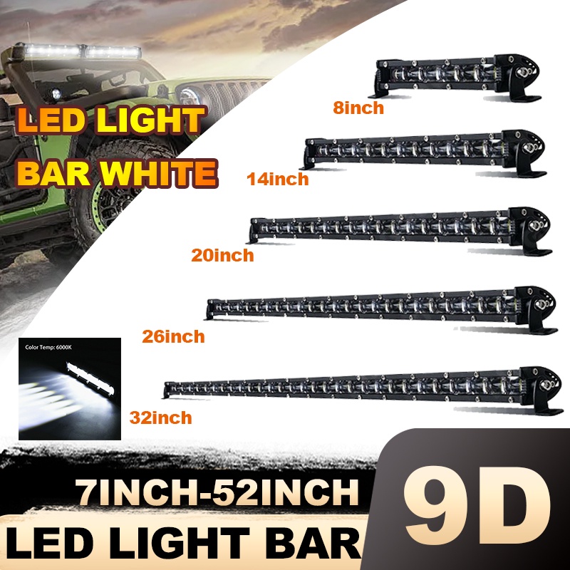 BraveWAY LED Light Bar Curved 32 Inch Single Row Offroad