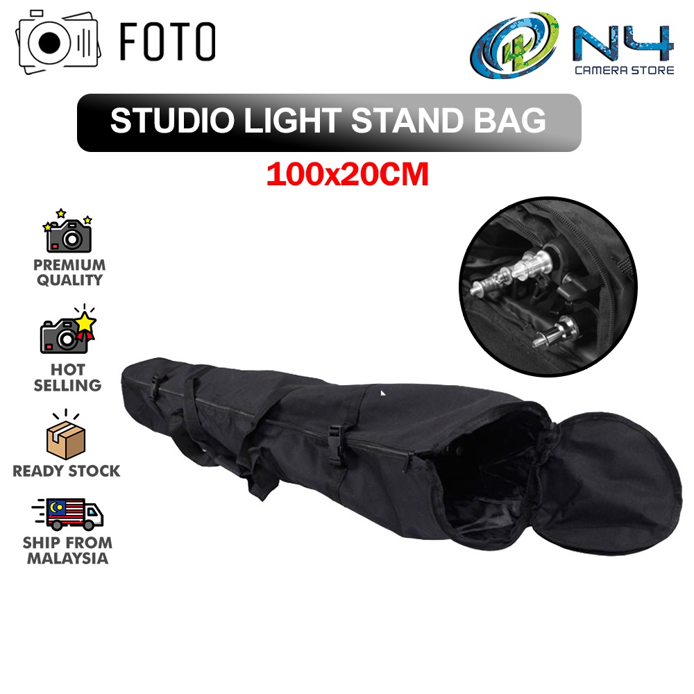 FOTO Light Stand Bag 100X20cm Long Photography Bag for Lightstand