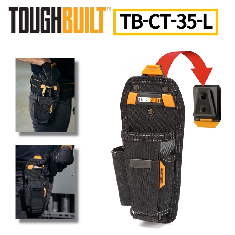 ToughBuilt Tool Belt TBCT35L Pliers Tool Pouch Large 4 Pockets