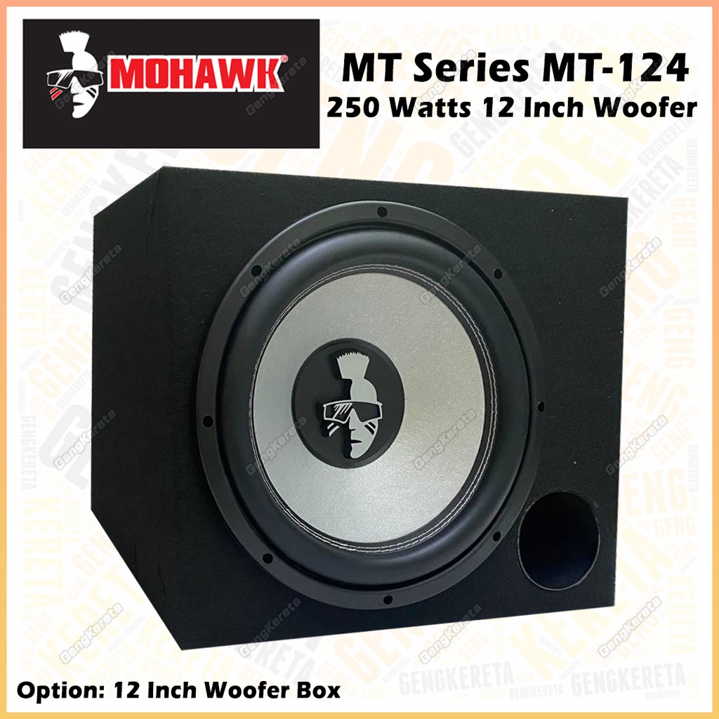 100% ORIGINAL MOHAWK MT SERIES MT-124 12 inch Subwoofer 250 Max