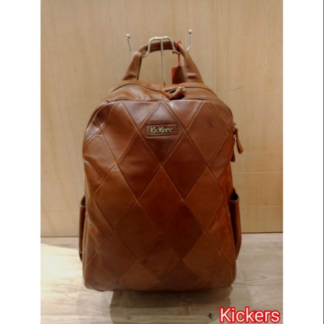 Kickers on sale leather backpack