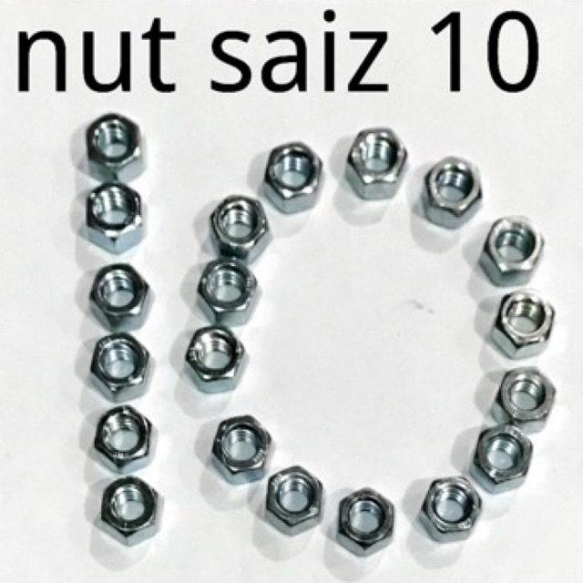 🔥 nut saiz 10 🔥murah2 sebiji RM0.10 | Shopee Malaysia
