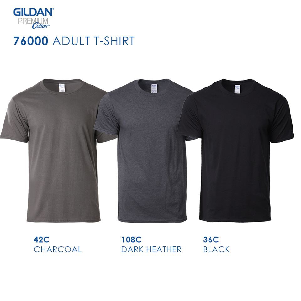 Premium Blank T-Shirt Dark Grey Heather