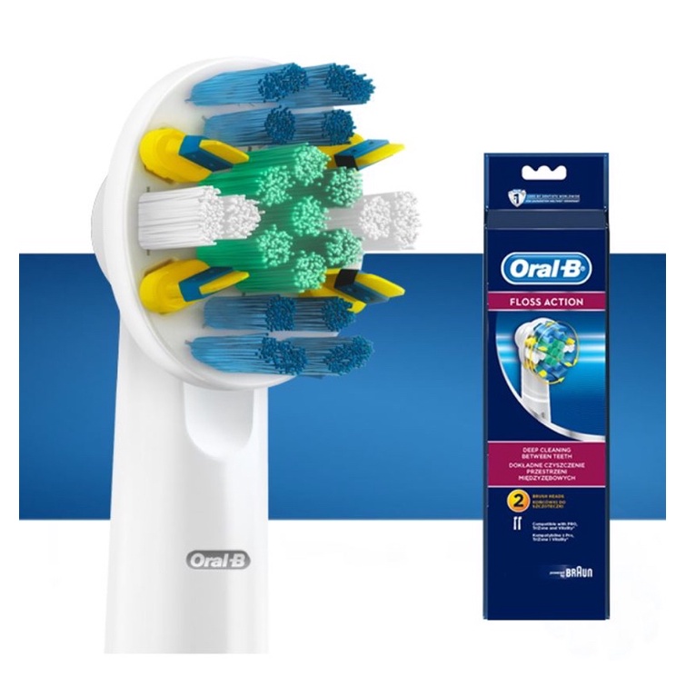 OralB Power Tooth Brush Set Floss Action Refill 2 pcs 3 pcs 5 pcs