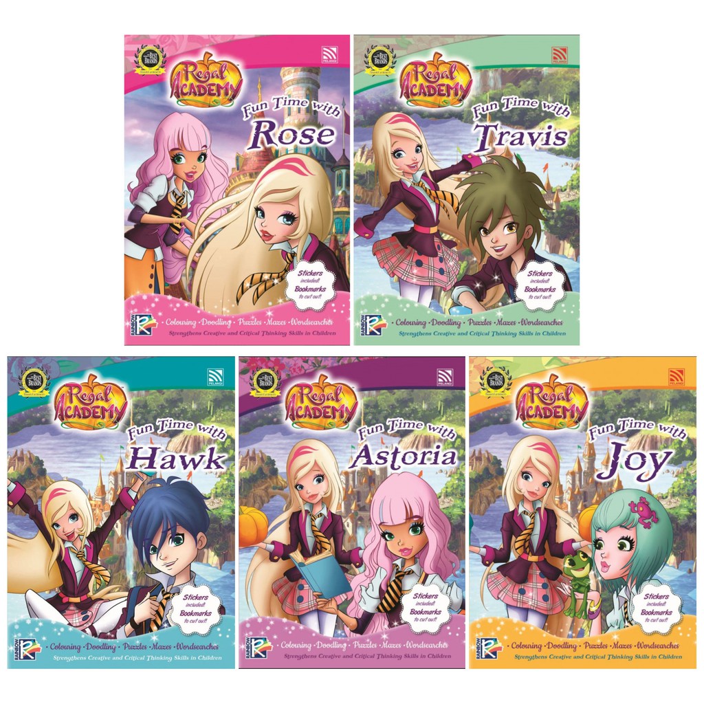 幼儿 益智游戏 多样化游戏附贴纸（英文）Regal Academy (With Stickers) Fun Time With Rose ...