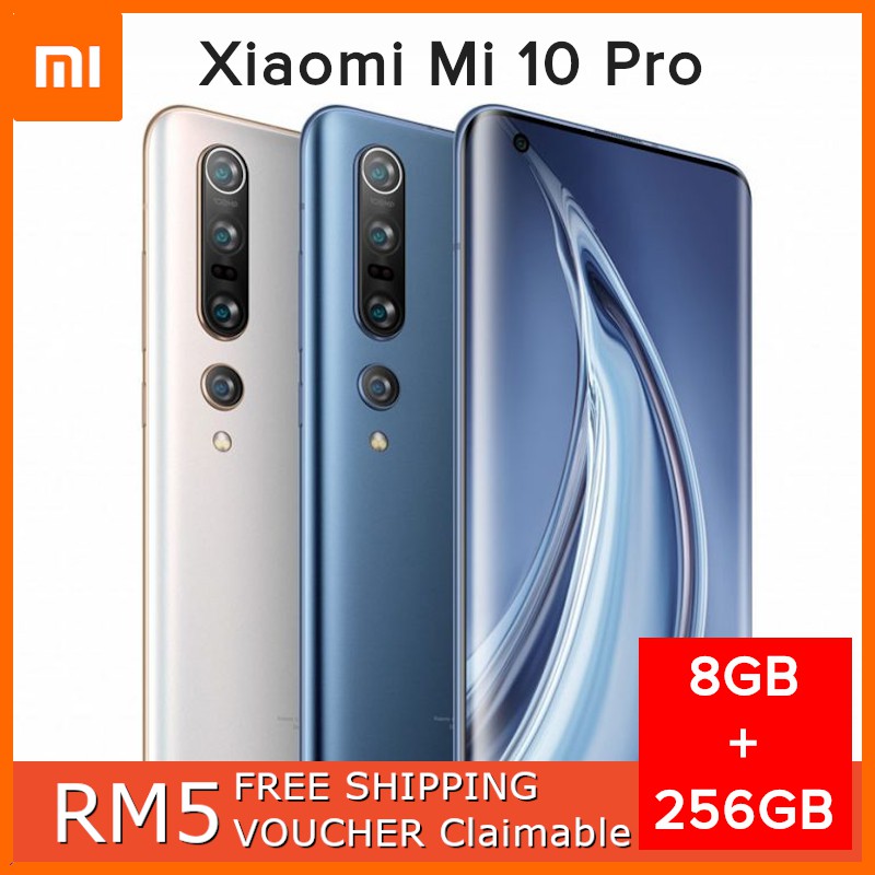 XiaoMi Mi10 Pro Mi 10 Pro 8GB + 256GB (Grey) - Xiaomi Msia Set | Shopee ...