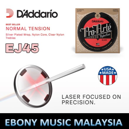 D'Addario EJ45 Pro-Arte Normal Tension Classical Guitar Strings ...