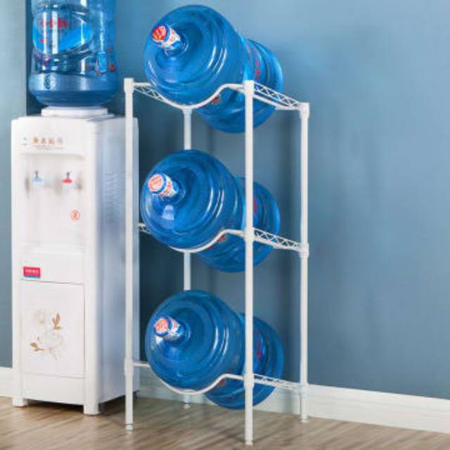 PUTIH Krisbow Gallon Rack 3 Stacking White | Shopee Malaysia