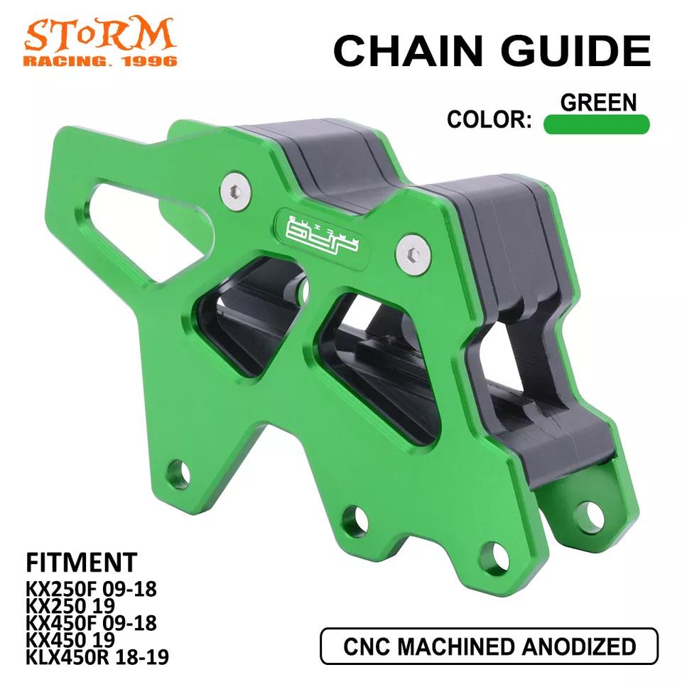 CNC Motorbike Protector Chain Guard Guide For Kawasaki KX250 KX450F ...