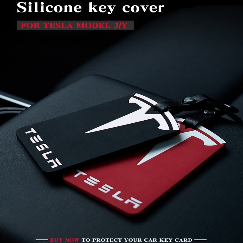 For Tesla car key case silicone clip protective cover Tesla Model 3/Y