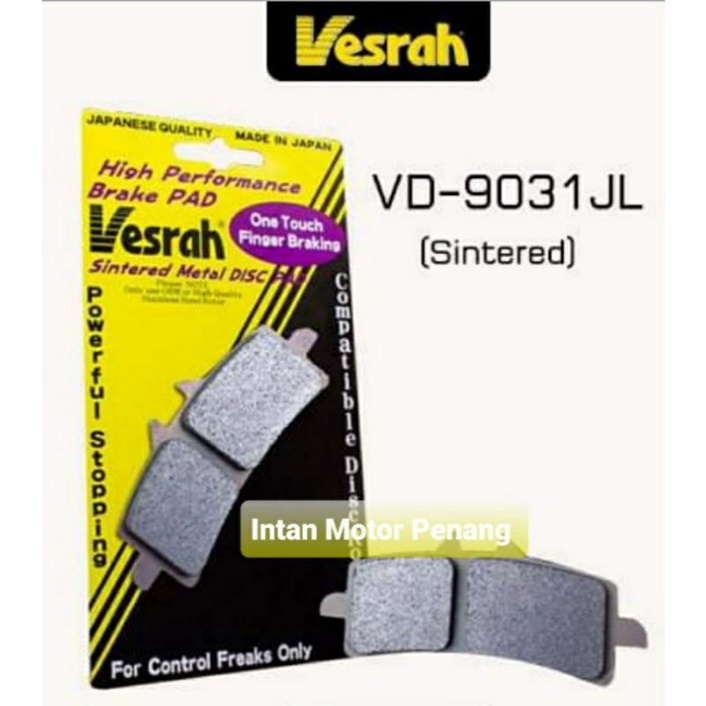 Vesrah Front Brake Pad VD 9031 JL- Kawasaki Ninja H2R / ZX-10R
