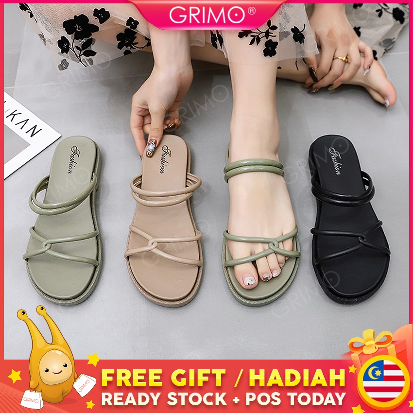 Ready Stock💝grimo Centerine Slipper Womens Kasut Sandal Shoe Unisex