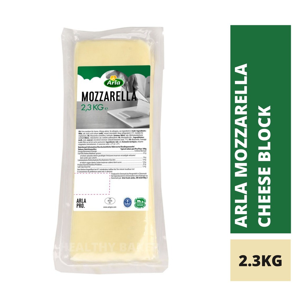 Arla Mozzarella Cheese Block / CORNDOG MOZARELLA CHEESE / halal ...