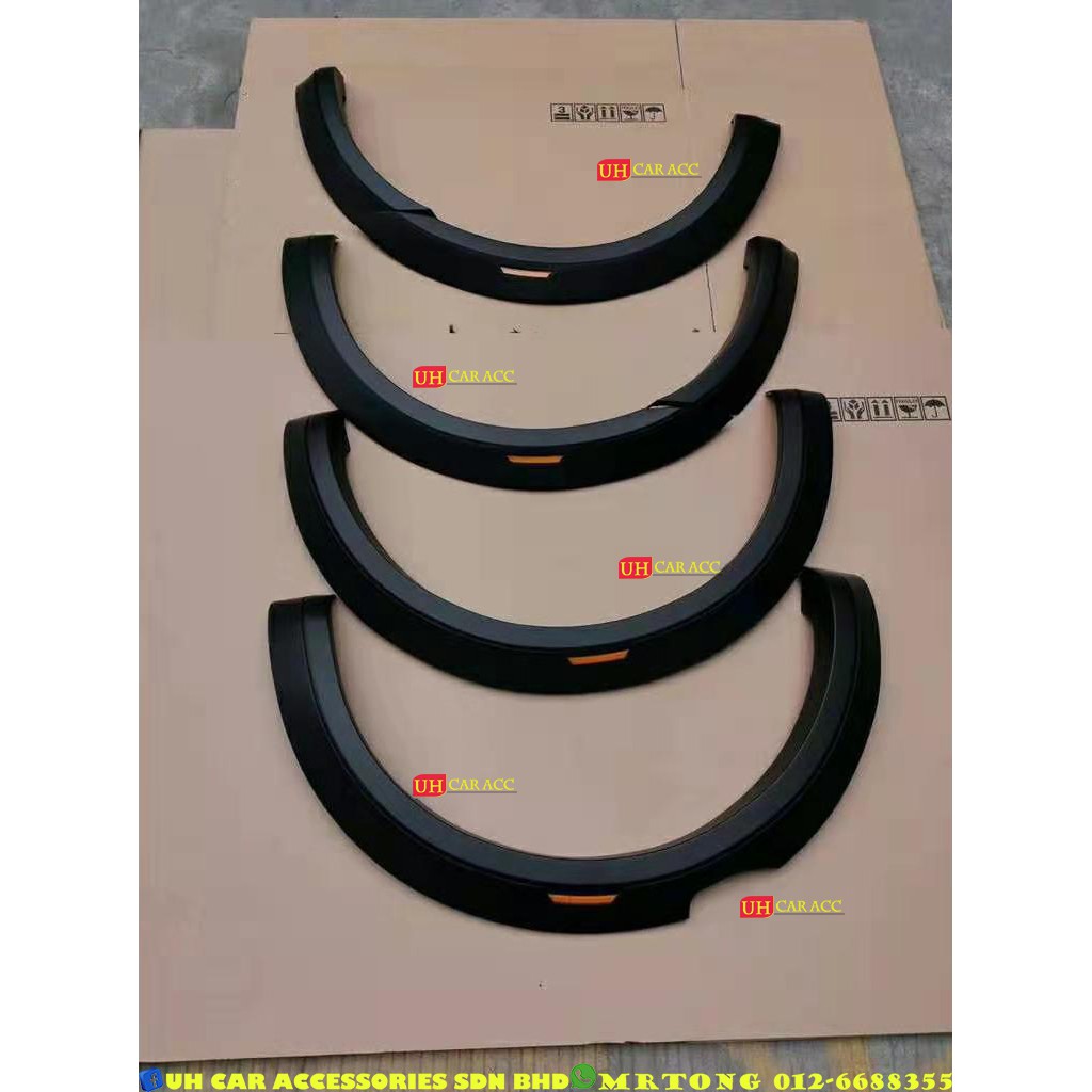Ford Ranger T7 T8 Sport Fender Arch Flare Flares With Dummy Reflector ...