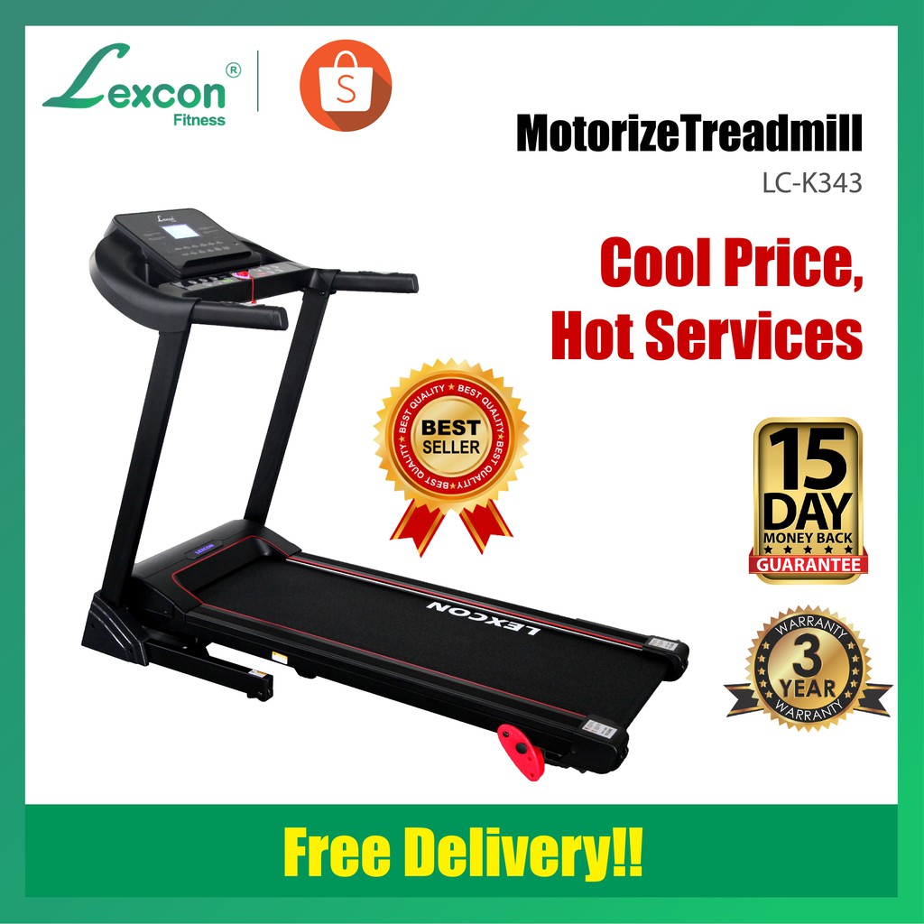 Lexcon Fitness 3.0HP Home Use Motorized Treadmill (3 Years Warranty/Local Seller)