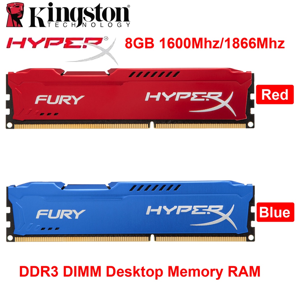 Kingston HyperX FURY 8GB DDR3 1600Mhz 1866Mhz 240Pin 1.5V DIMM