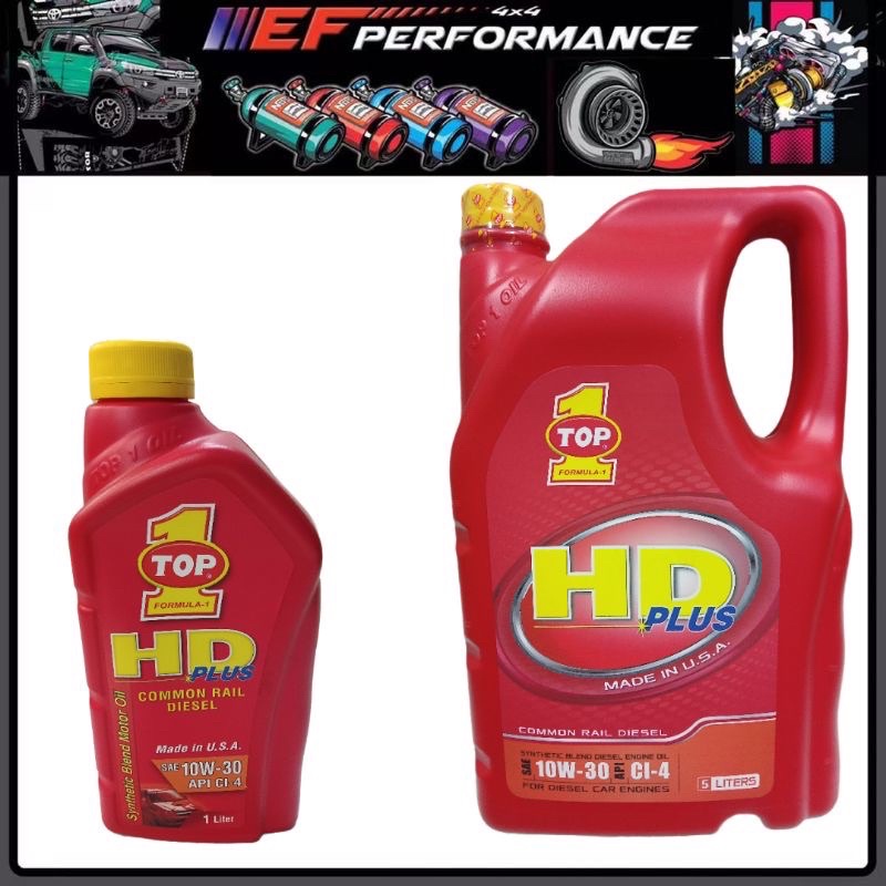 TOP 1 SYNTHETIC BLEND DIESEL ENGINE OIL 10W-30 performance hilux dmax ...