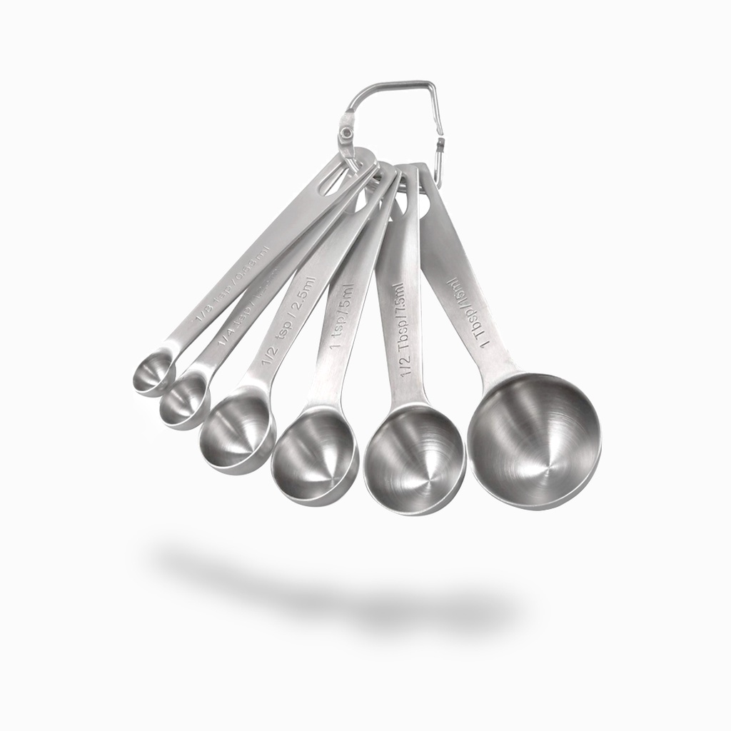 6PCS Stainless Steel Measuring Spoons / Measure / Spoon / Tablespoon