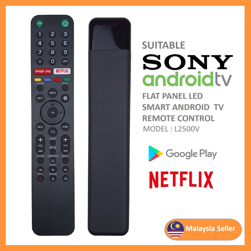 SONY Netflix Google Play Android Smart LED TV Remote Control For ...