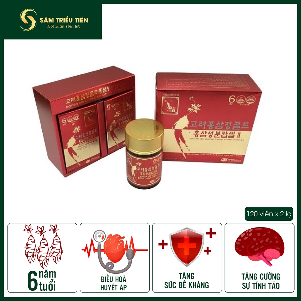 Genuine Product - KGS Red Ginseng Tablets 84g (120 Tablets x 2 Vials ...