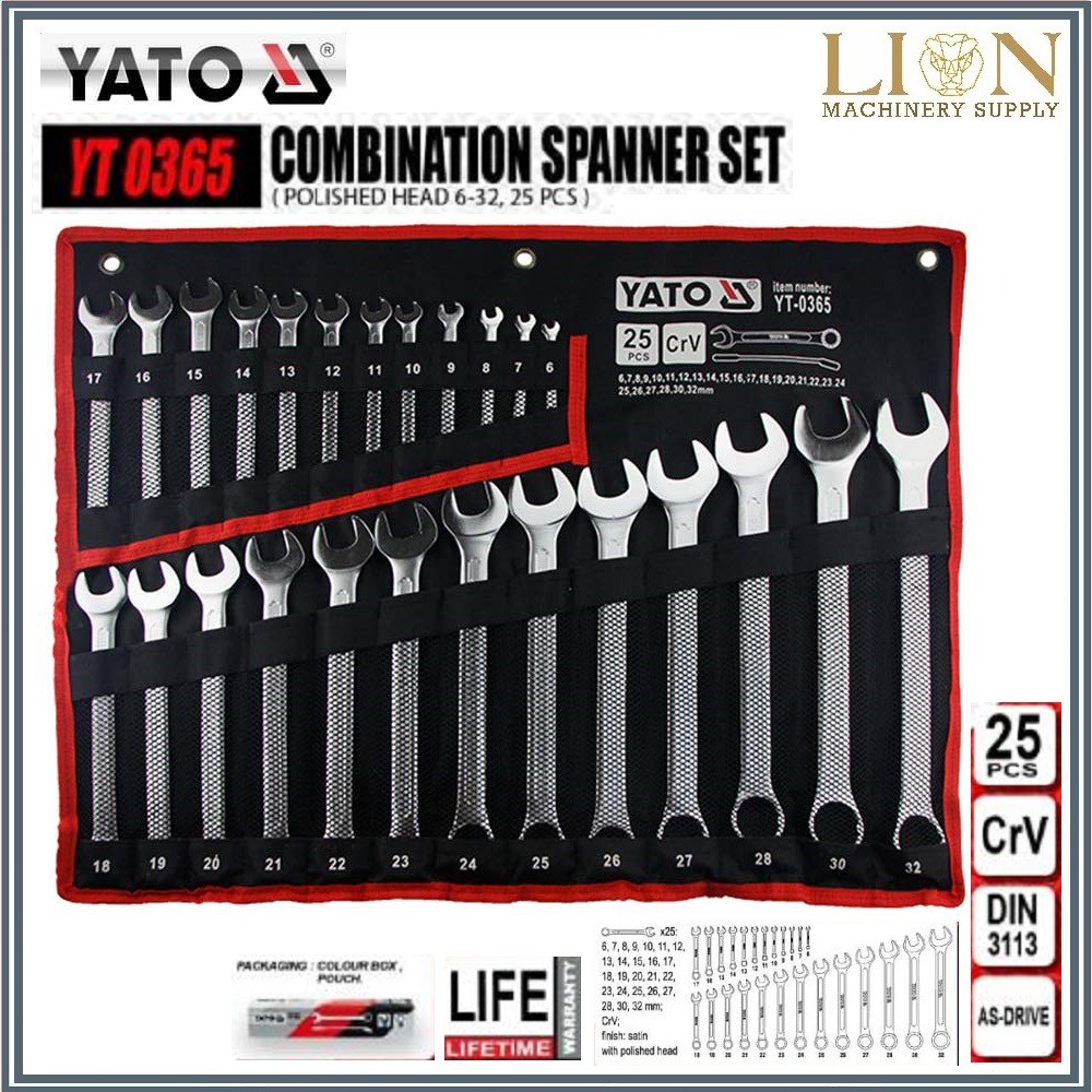 Yato deals spanner set