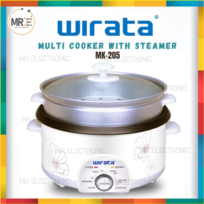 WIRATA 4L MULTICOOKER WITH STEAMER MK 205 SIRIM CERTIFIED MALAYSIA