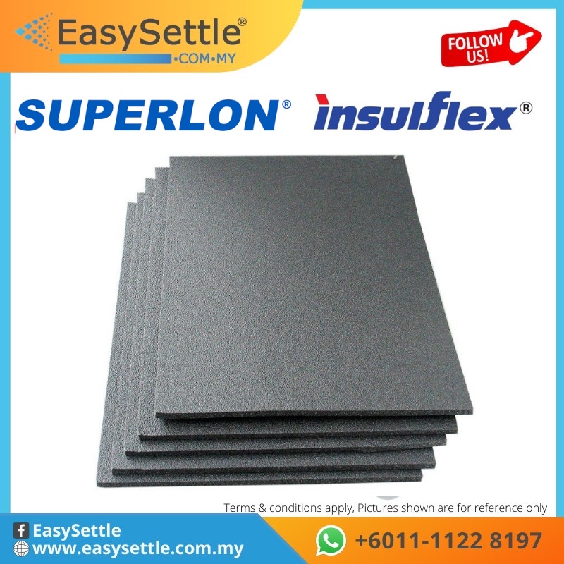 SUPERLON INSULFLEX INSULATION SHEET AIRCOND DUCTING AHU AIRCOOL CHILLER ...