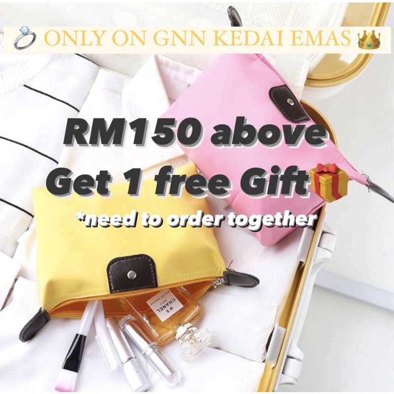 [𝐹𝑅𝐸𝐸 𝒢𝐼𝐹𝒯] Purchase RM150 above And Get A free Cosmetic bag Shopee