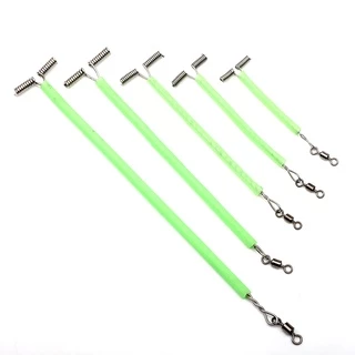 Cheap 20pcs Luminous Beads /Swivel / 3-Way T Shape Stainless Wire Arms Fish  Rig Branch Balance Fishing Tackle Accessories