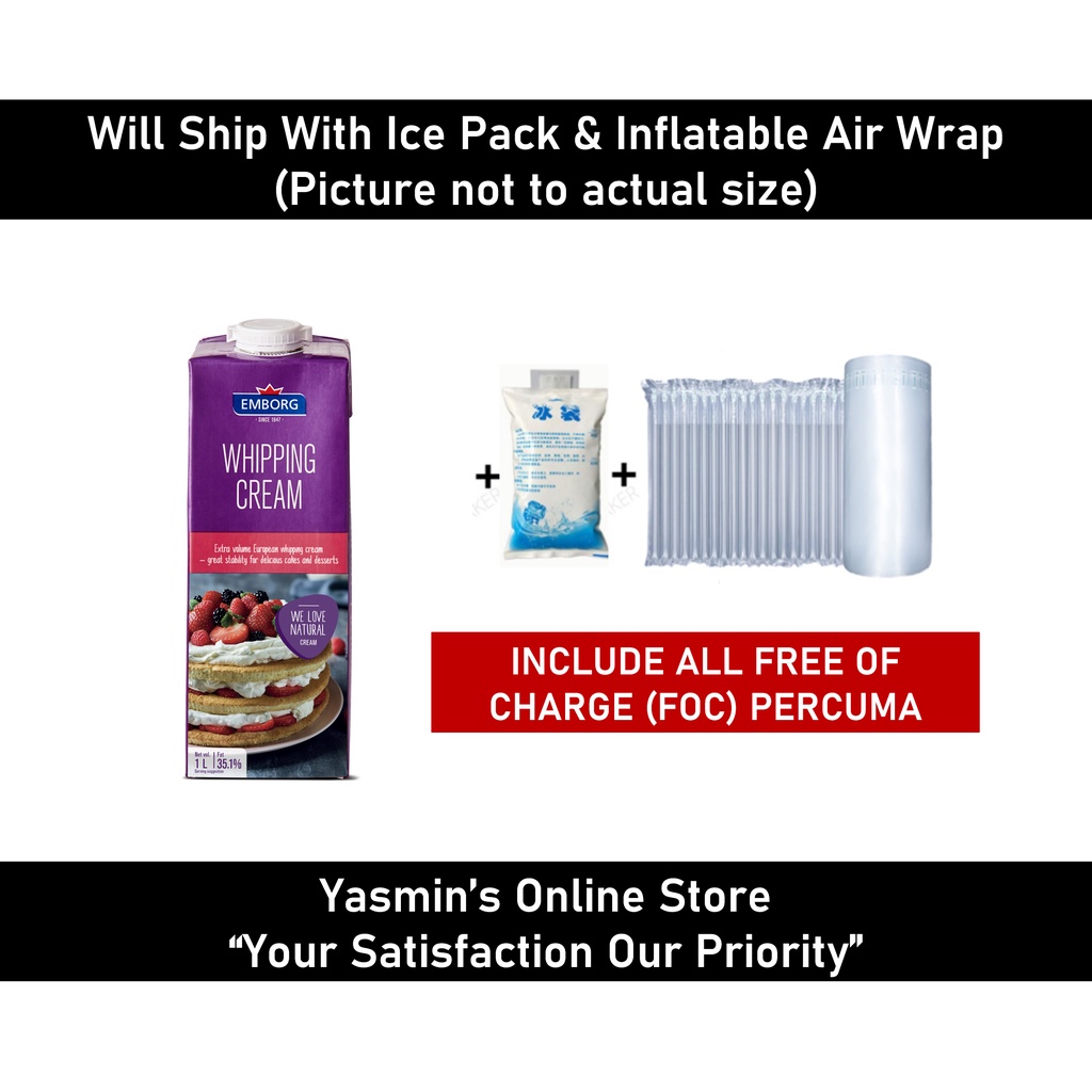 𝐖𝐡𝐢𝐩𝐩𝐢𝐧𝐠 𝐂𝐫𝐞𝐚𝐦 𝐄𝐦𝐛𝐨𝐫𝐠 𝟏 𝐥𝐢𝐭𝐞𝐫 𝐇𝐚𝐥𝐚𝐥 𝐂𝐞𝐫𝐭𝐢𝐟𝐢𝐞𝐝 𝐰𝐢𝐥𝐥 𝐬𝐡𝐢𝐩 𝐰𝐢𝐭𝐡