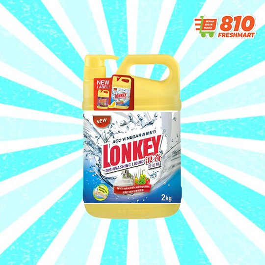 LONKEY DISHWASH LIQUID ACO VINEGAR 2KG | Shopee Malaysia