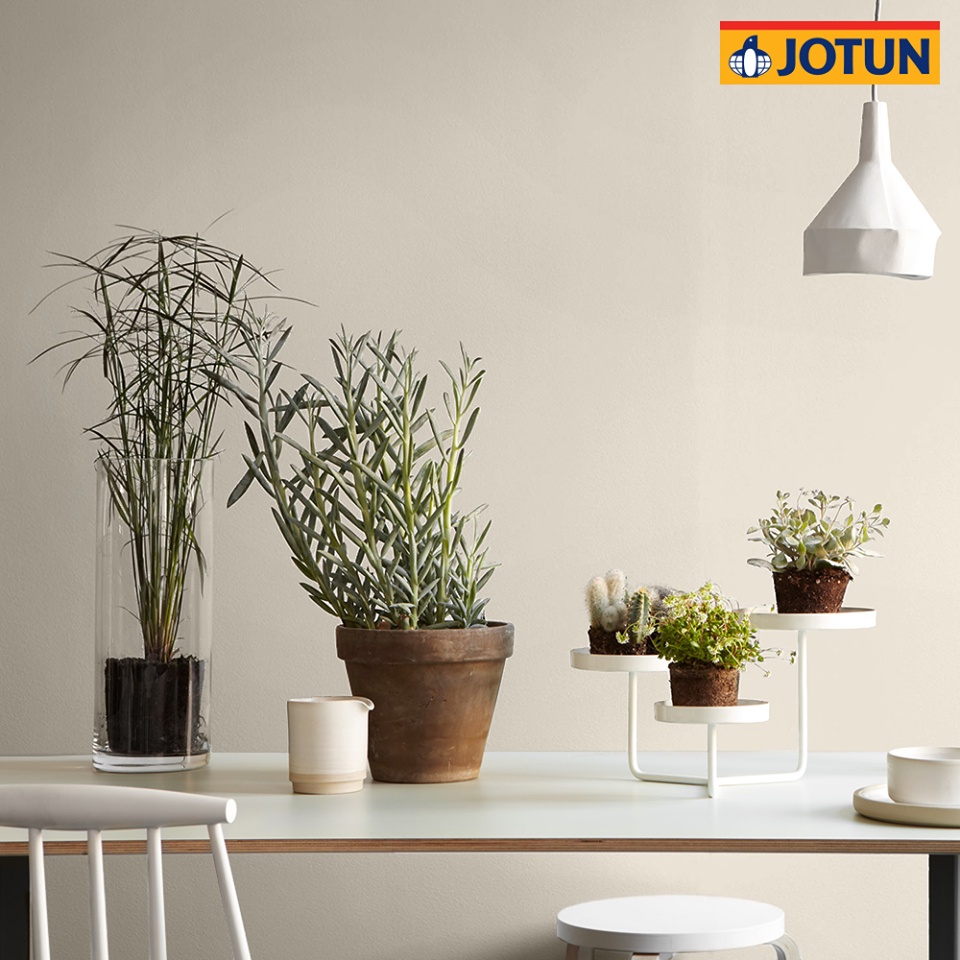 SINAR JOTUN 10679 WASHED LINEN 15 LITER COVER PLUS SHEEN/MATT INTERIOR ...